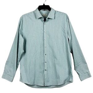 Kenneth Cole Reaction Slim Fit Stretch Long Sleeve Button Up Shirt Mens Size XL